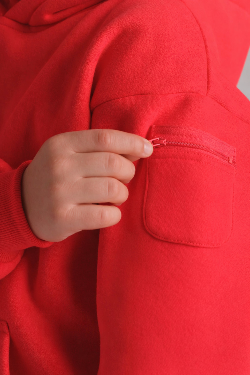 Red Travel Essentials Kids Hoodie
