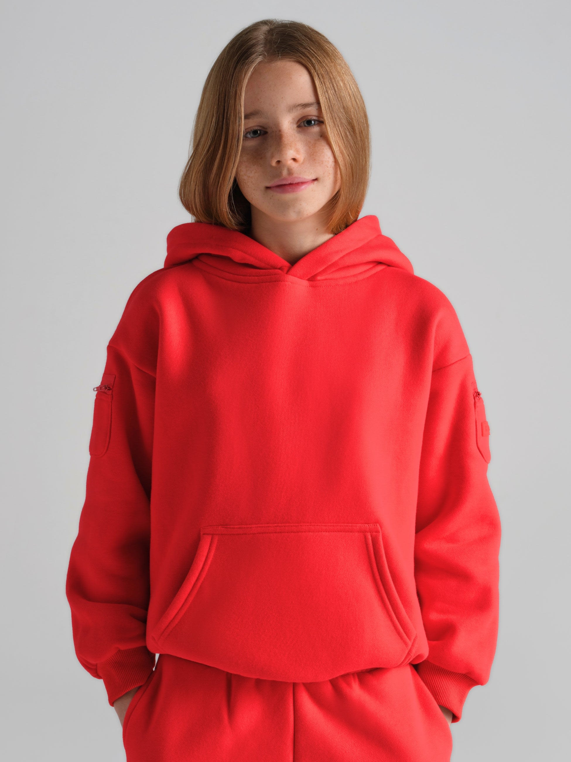 Red Travel Essentials Kids Hoodie