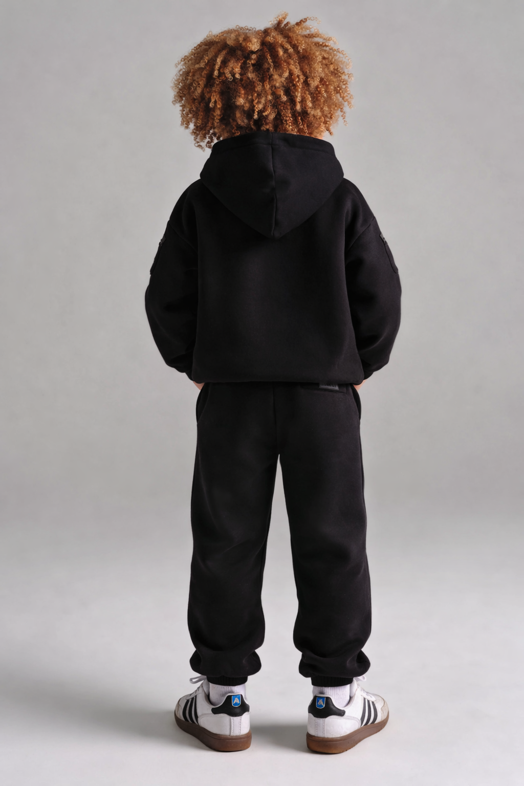 Black Travel Essentials Kids Hoodie